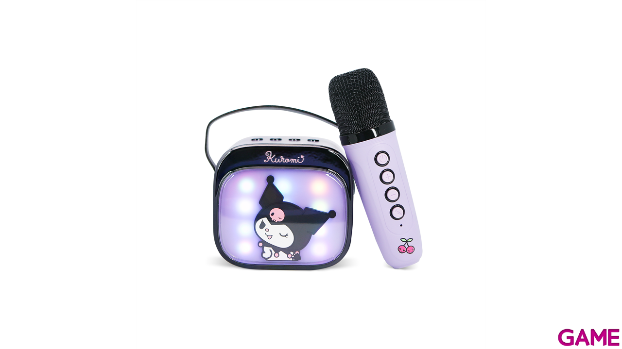 Altavoz LED con microfono Kuromi Karaoke-6