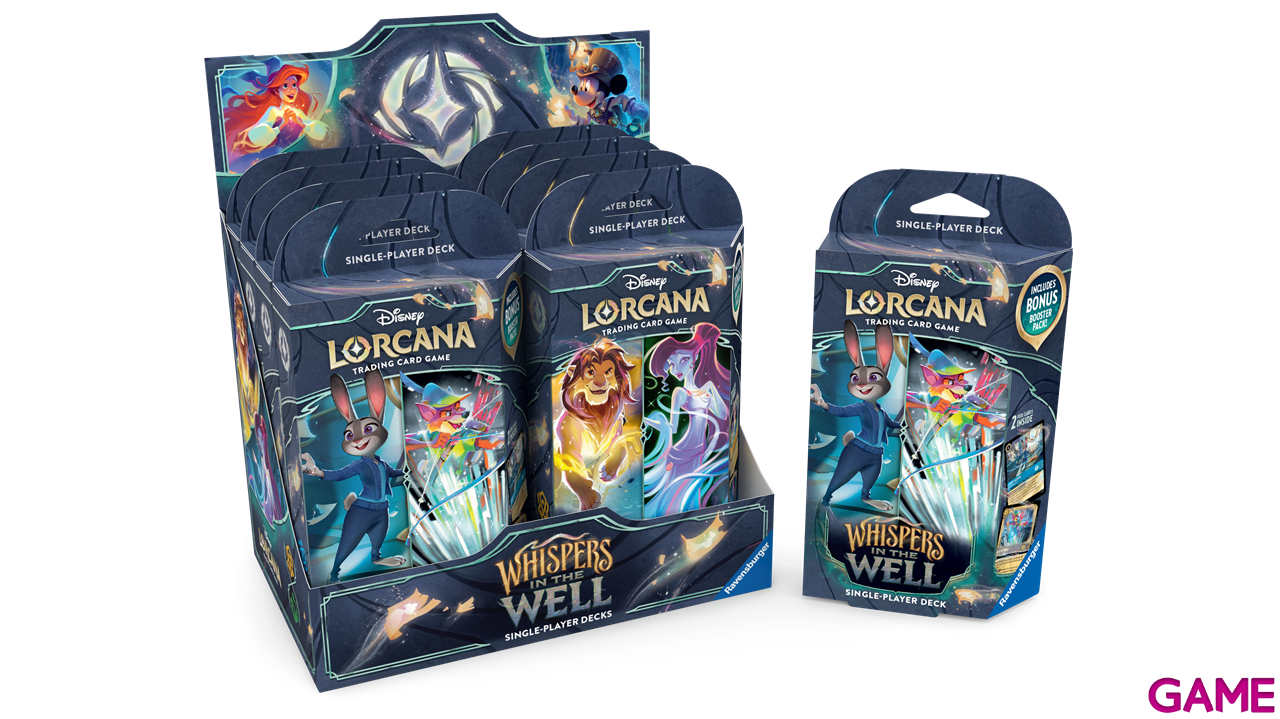 Disney Lorcana Whispers in the Well Single Starter Deck A - Amber and Emerald Simba and Megara (ingles)-2