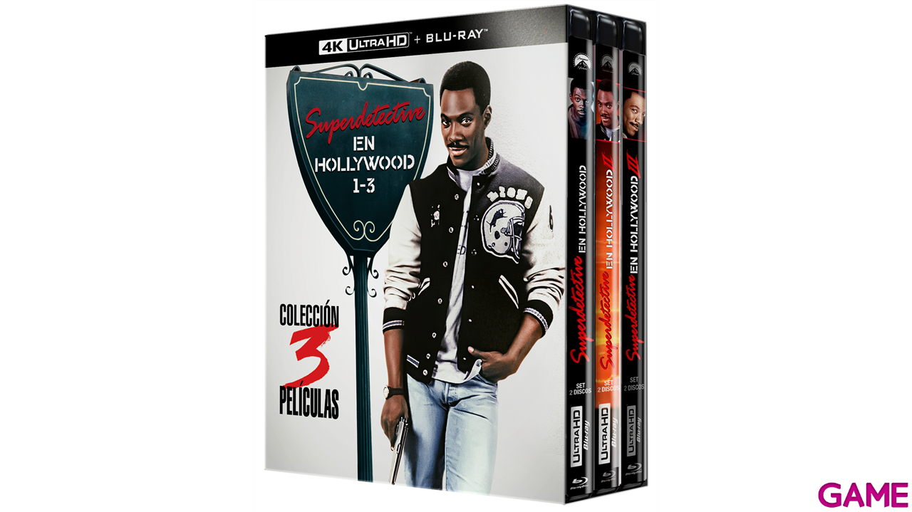 Superdetective en Hollywood 1+2+3 4K + BD-0