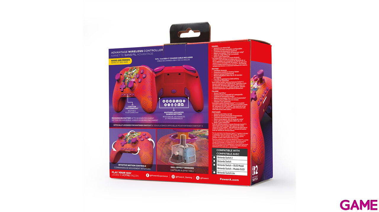 Controller Advantage Wireless PowerA - Mario & Friends - Licencia oficial-1