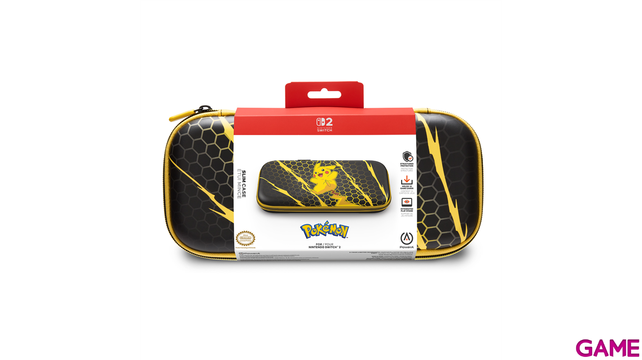 Bolsa de transporte PowerA Pikachu Storm - Licencia oficial-0
