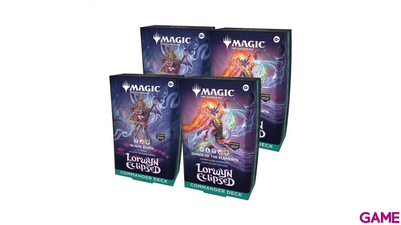 Mazo de cartas Magic: The Gathering Lorwyn Eclipsed Commander Deck Dance Of The Elements (ingles)-0