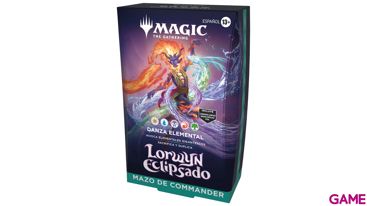Mazo de cartas Magic: The Gathering Lorwyn Eclipsed Commander Deck Danza Elemental (Castellano)-0