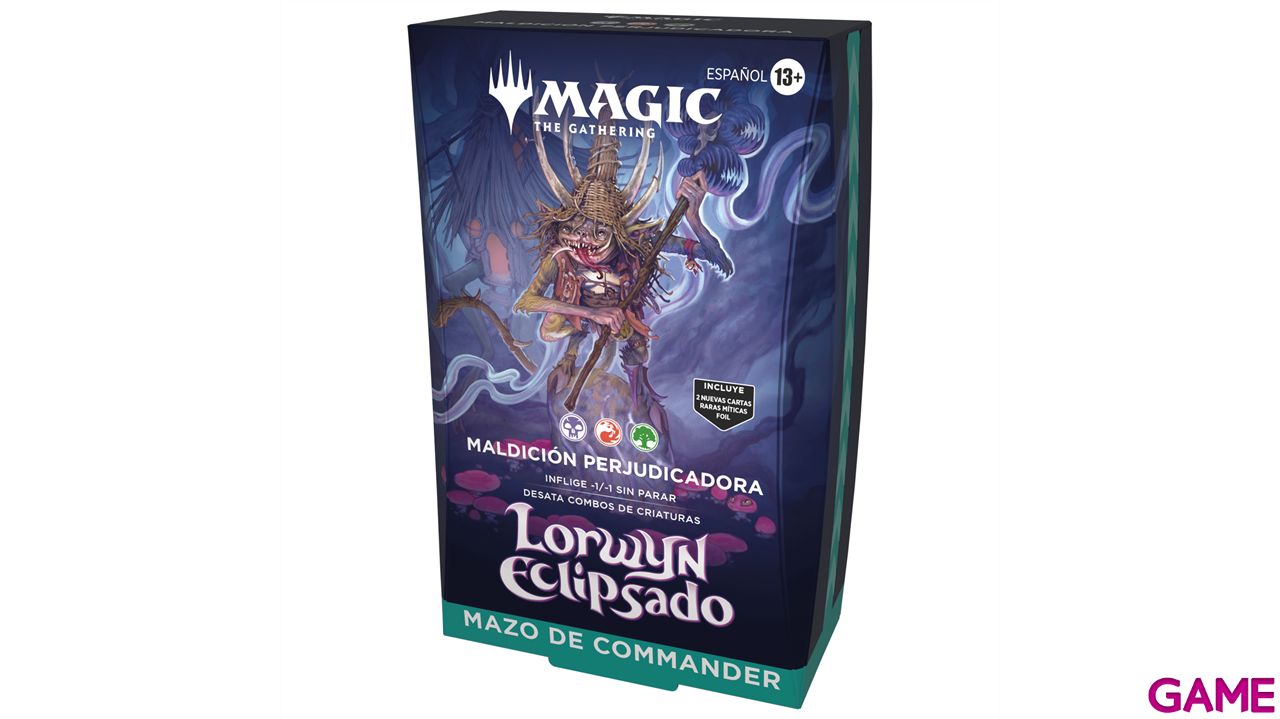 Mazo de cartas Magic: The Gathering Lorwyn Eclipsed Commander Deck Maldicion Perjudicadora (Castellano)-0
