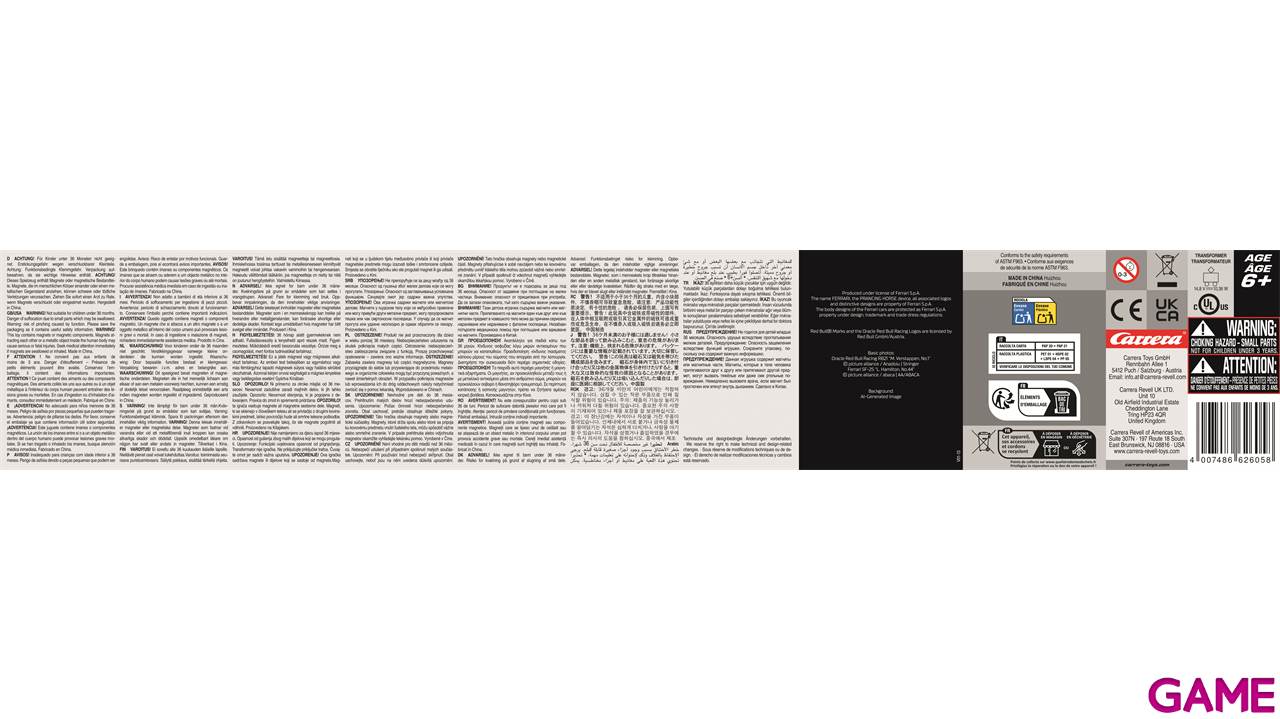 Pistas con 2 coches F1 Carrera GO!!! Speed Zone (F1 Ferrari Hamilton+F1 Red Bull Verstappen) de 6,3 m-2