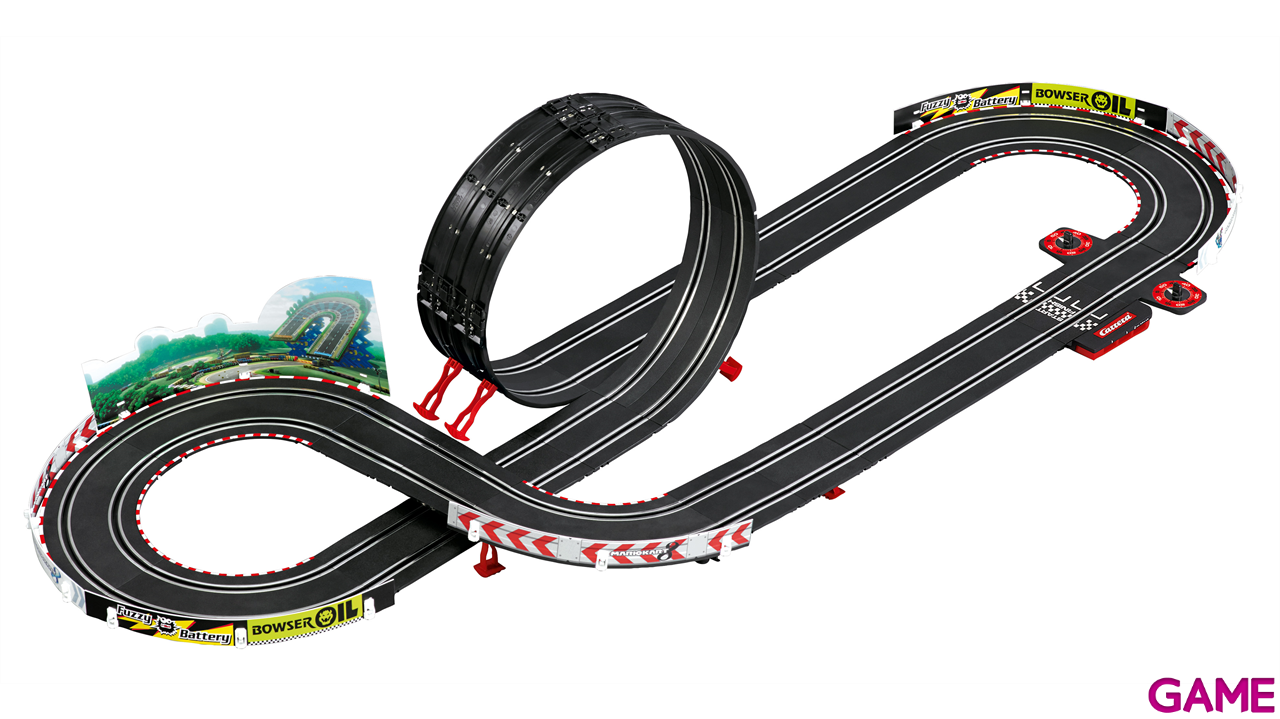 Pistas con 2 coches Carrera GO!!! Nintendo Mario Kart - P - Wing (Mario + Yoshi) de 4,9 m-1