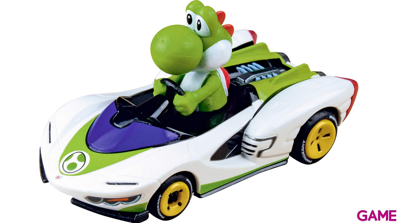 Pistas con 2 coches Carrera GO!!! Nintendo Mario Kart - P - Wing (Mario + Yoshi) de 4,9 m-4