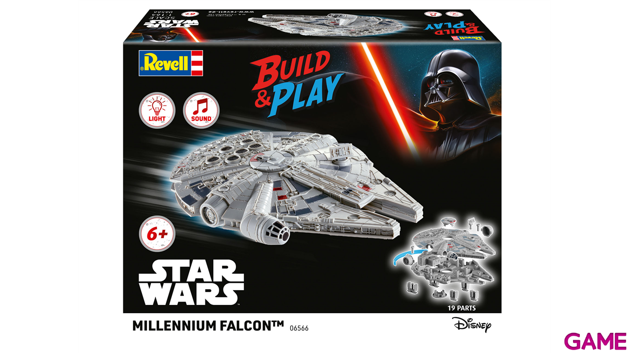 Maqueta Build & Play Star Wars The Millennium Falcon (Light & Sound) 1:164-1