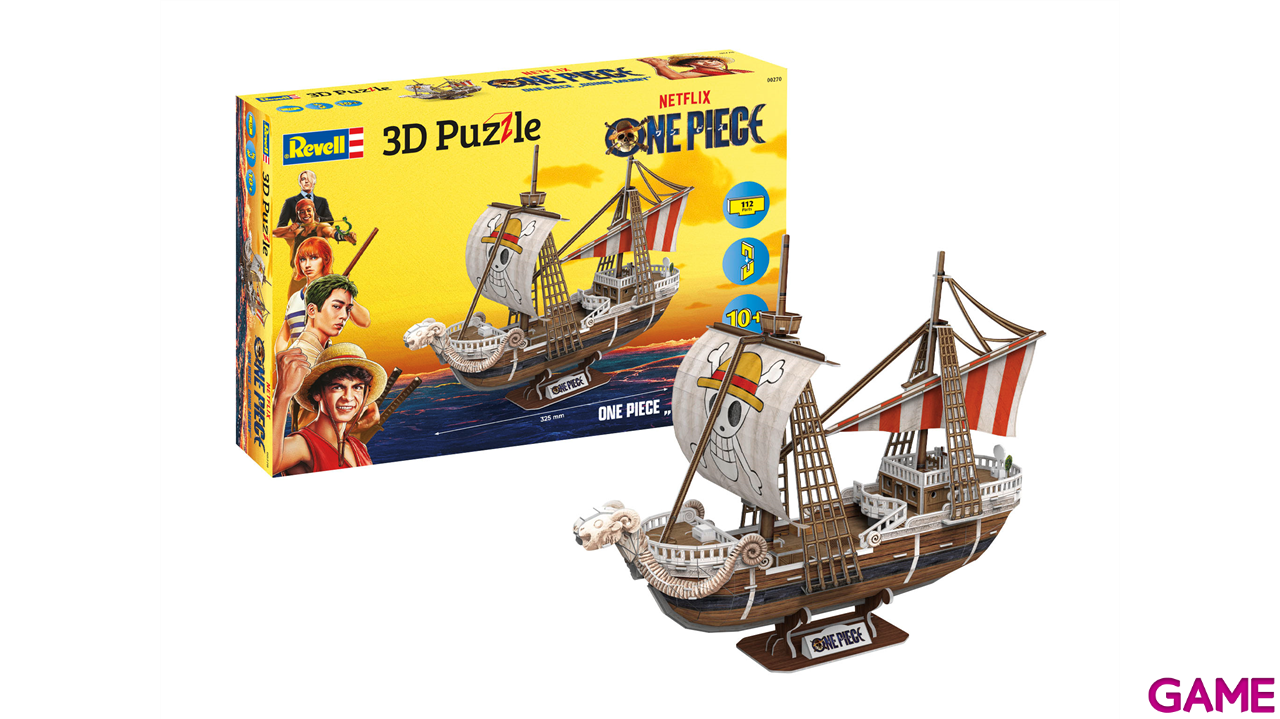 Puzzle 3D One Piece Flying Lamb Going Merry (112 piezas)-0