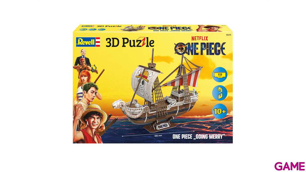 Puzzle 3D One Piece Flying Lamb Going Merry (112 piezas)-1