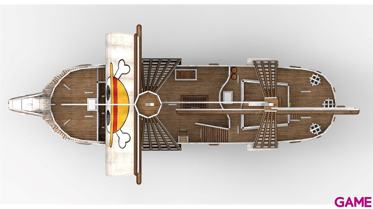 Puzzle 3D One Piece Flying Lamb Going Merry (112 piezas)-4