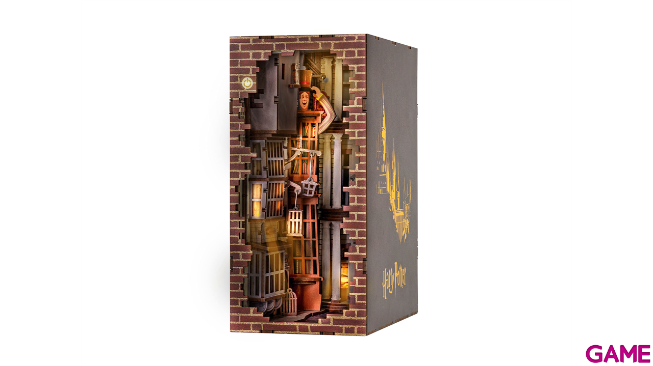 Book Nook con luz LED Tiny Adventures - Diagon Alley - Harry Potter (202 piezas)-9