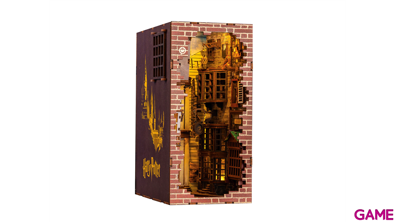Book Nook con luz LED Tiny Adventures - Diagon Alley - Harry Potter (202 piezas)-10