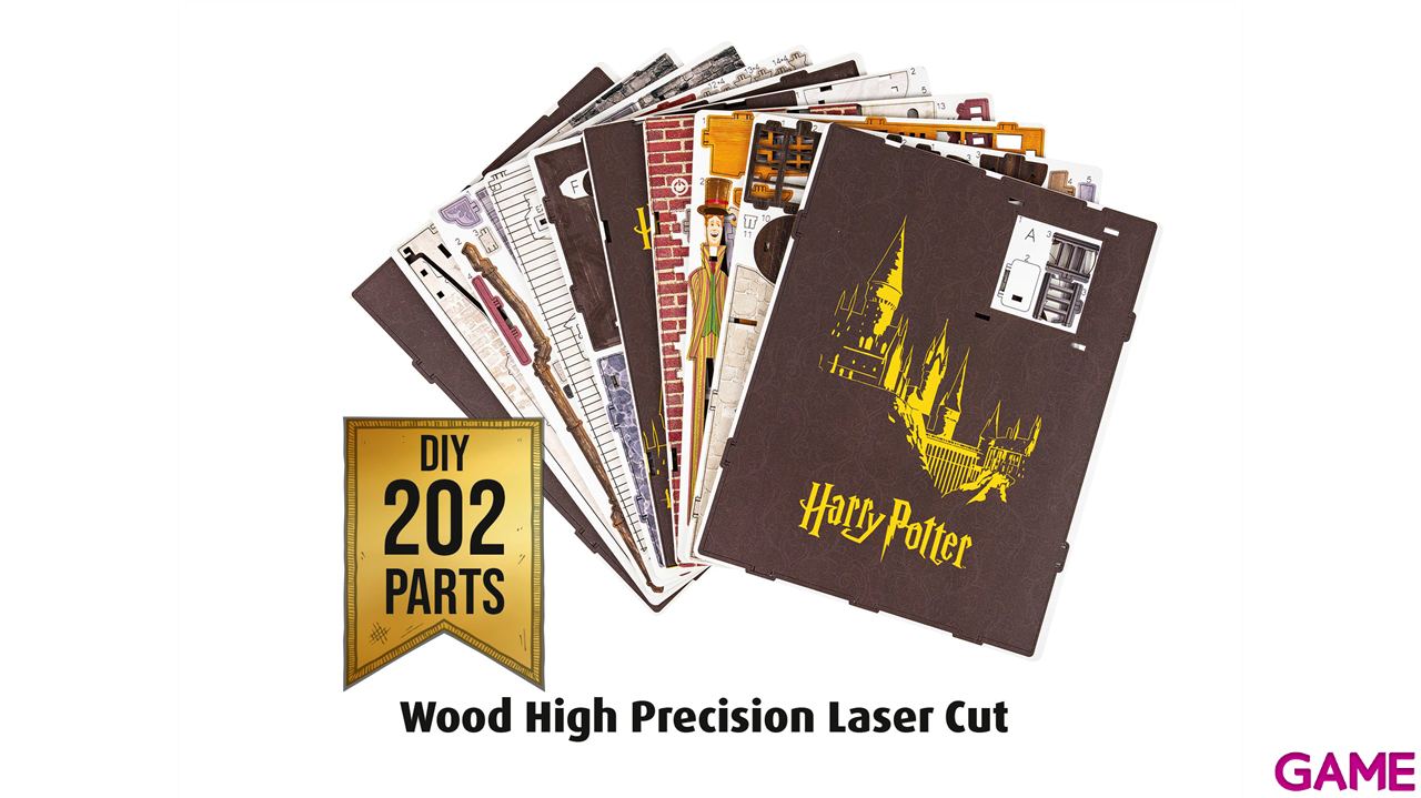 Book Nook con luz LED Tiny Adventures - Diagon Alley - Harry Potter (202 piezas)-13