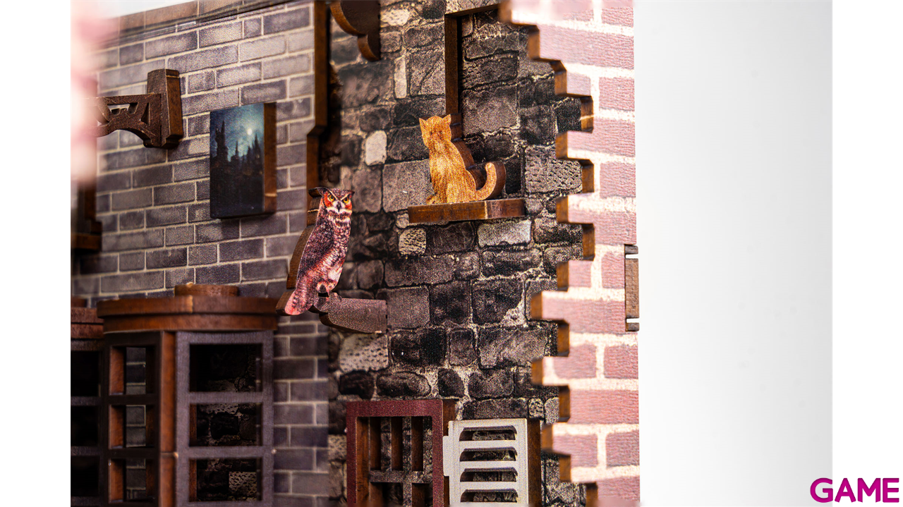 Book Nook con luz LED Tiny Adventures - Diagon Alley - Harry Potter (202 piezas)-14