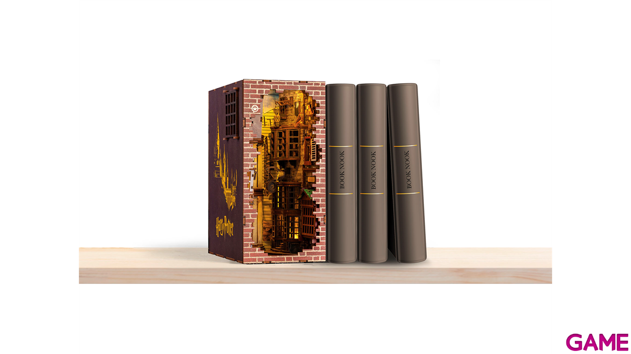 Book Nook con luz LED Tiny Adventures - Diagon Alley - Harry Potter (202 piezas)-3