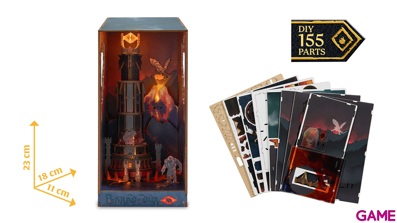 Book Nook con luz LED Tiny Adventures -El Señor de los anillos 