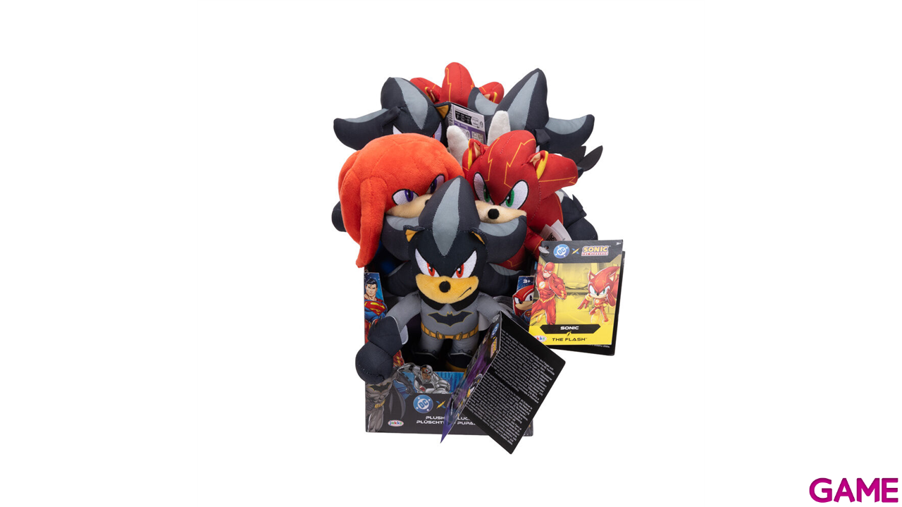 Peluche Sonic Project Jacket (Sonic, Knuckles, Shadow & Silver) de 25 cm (surtido)-3