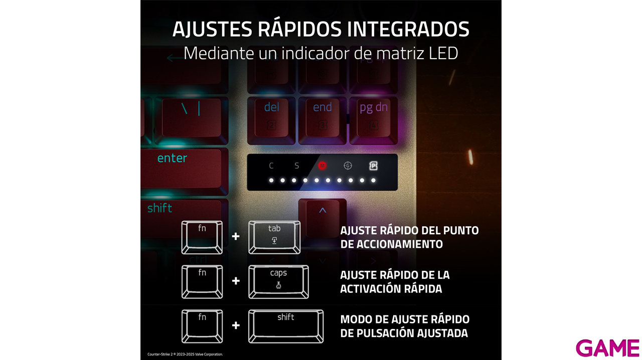 Razer Huntsman V3 Pro TKL US Layout Counter Strike 2 Edition - Teclado Gaming-8