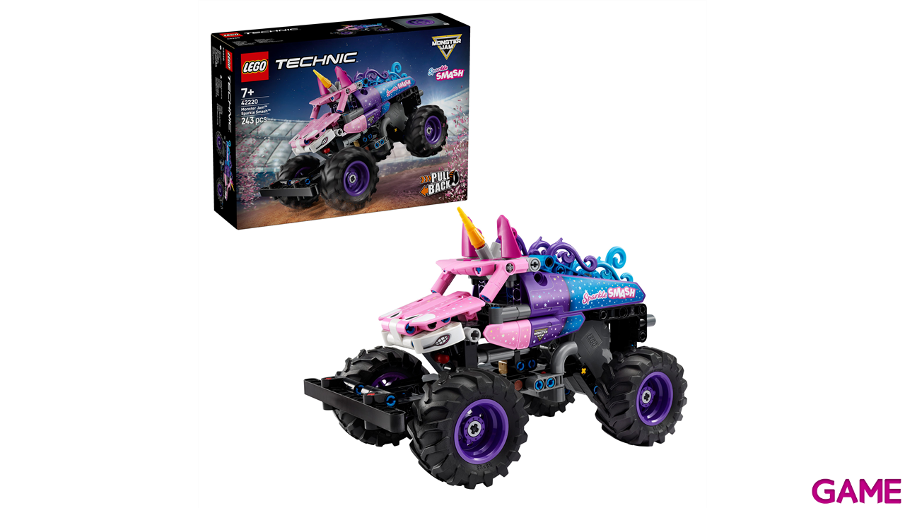 LEGO Technic Monster Jam Sparkle Smash con Motor de Carga Manual 42220-0