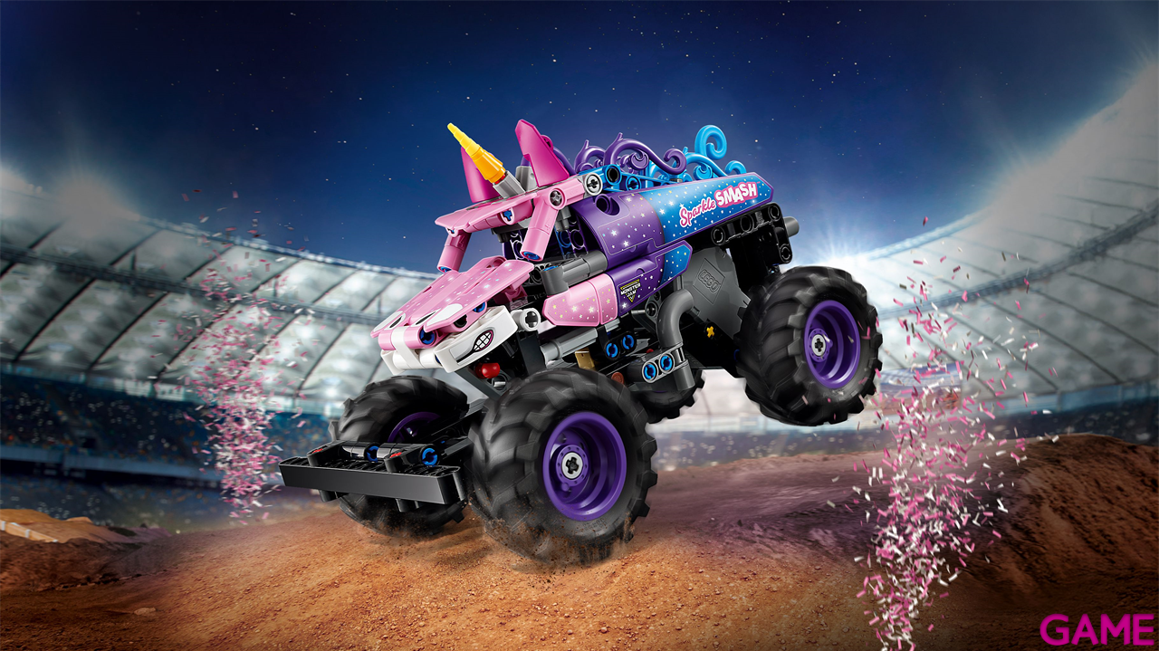 LEGO Technic Monster Jam Sparkle Smash con Motor de Carga Manual 42220-1