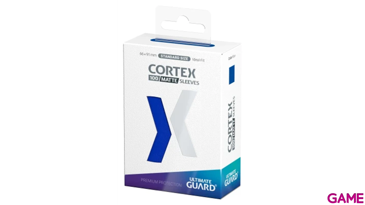 Fundas para cartas Cortex Tamaño Estándar de color azul (100 uds)-1