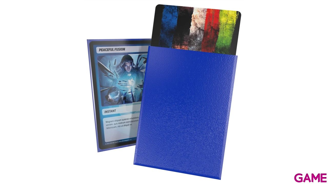 Fundas para cartas Cortex Tamaño Estándar de color azul (100 uds)-3
