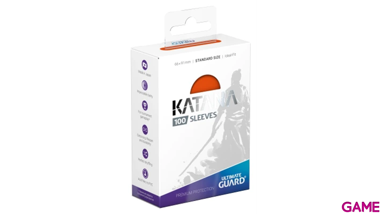 Fundas para cartas Katana Tamaño Estándar de color naranja (100 uds)-1