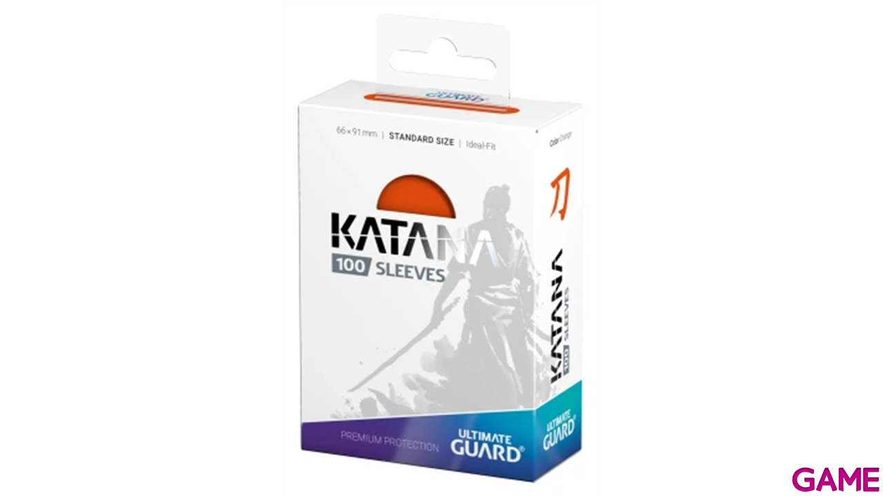Fundas para cartas Katana Tamaño Estándar de color naranja (100 uds)-3