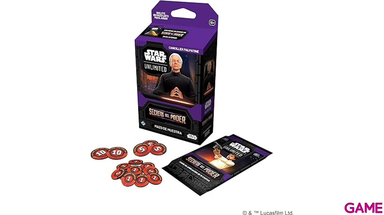 Mazos de cartas Star Wars Unlimited: Secretos del Poder Canciller Palpatine (Castellano)-1