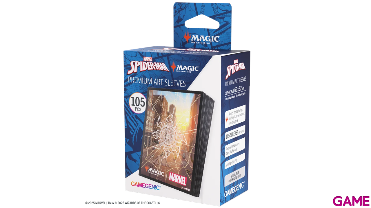 Funda de cartas Magic The Gathering Marvel´s Spider-Man Plains (105 uds)-0