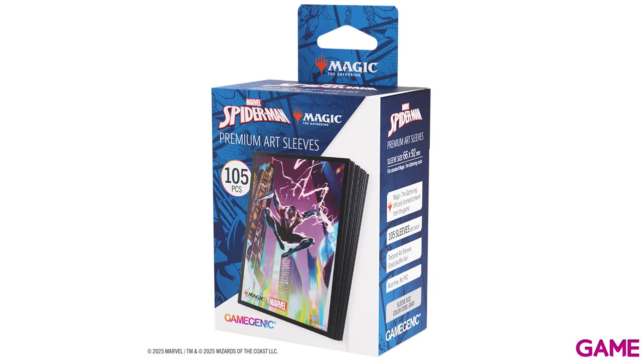 Funda de cartas Magic The Gathering Marvel´s Spider-Man Miles Morales (105 uds)-0