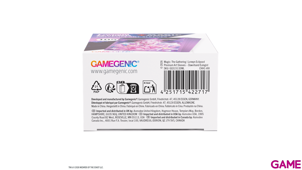 Funda de cartas Magic The Gathering Lorwyn Eclipsed Dawnhand Eulogist (105 uds)-0