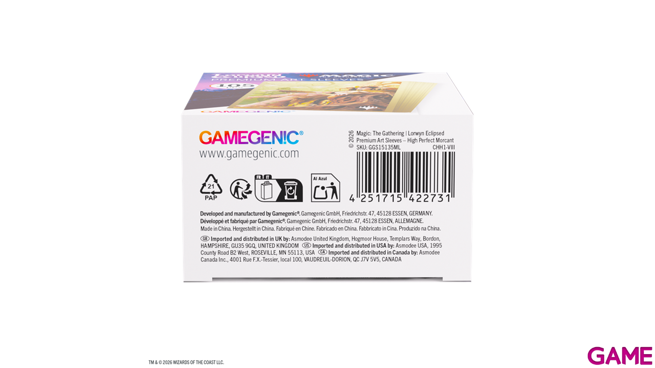 Funda de cartas Magic The Gathering Lorwyn Eclipsed High Perfect Morcant (105 uds)-0