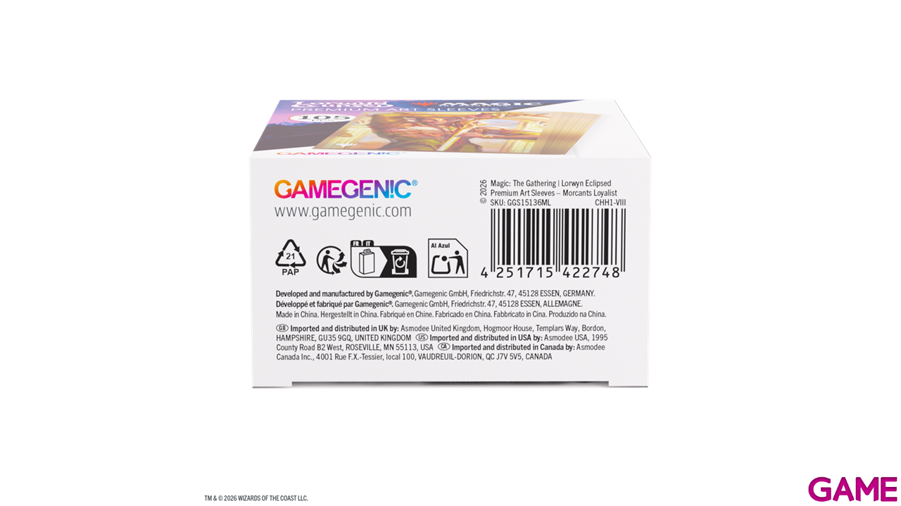 Funda de cartas Magic The Gathering Lorwyn Eclipsed Morcants Loyalist (105 uds)-1