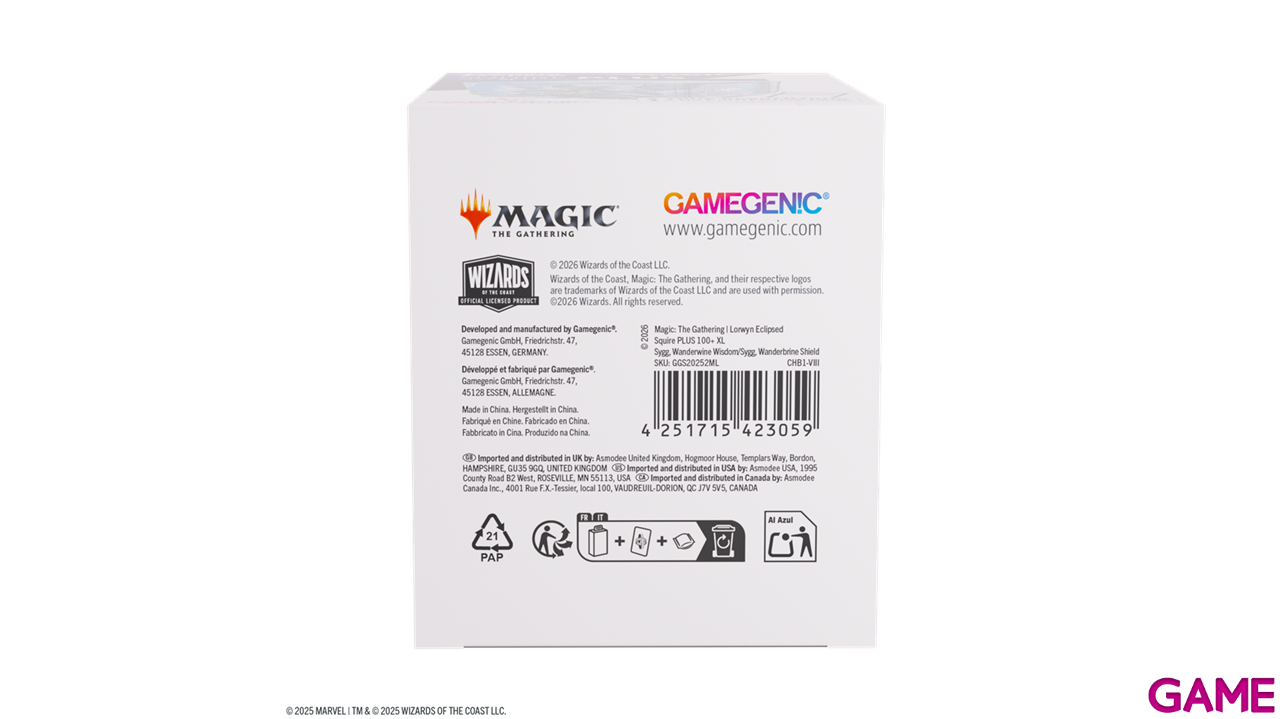 Caja de almacenaje para cartas Magic The Gathering Lorwyn Eclipsed Squire PLUS 100+ XL Sygg-1
