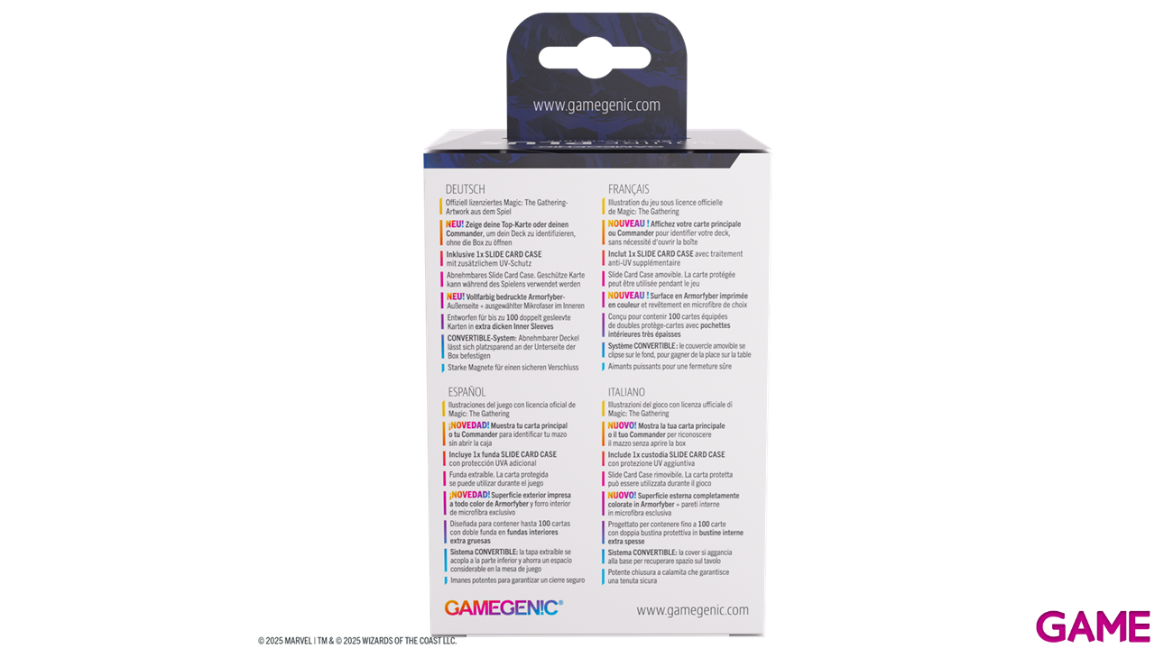 Caja de almacenaje para cartas Magic The Gathering Lorwyn Eclipsed Squire PLUS 100+ XL Celestial-2