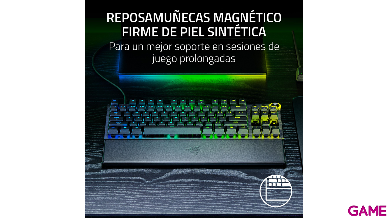 Razer Huntsman V3 Pro Tenkeyless 8KHz Negro - US Layout - Teclado Gaming-12