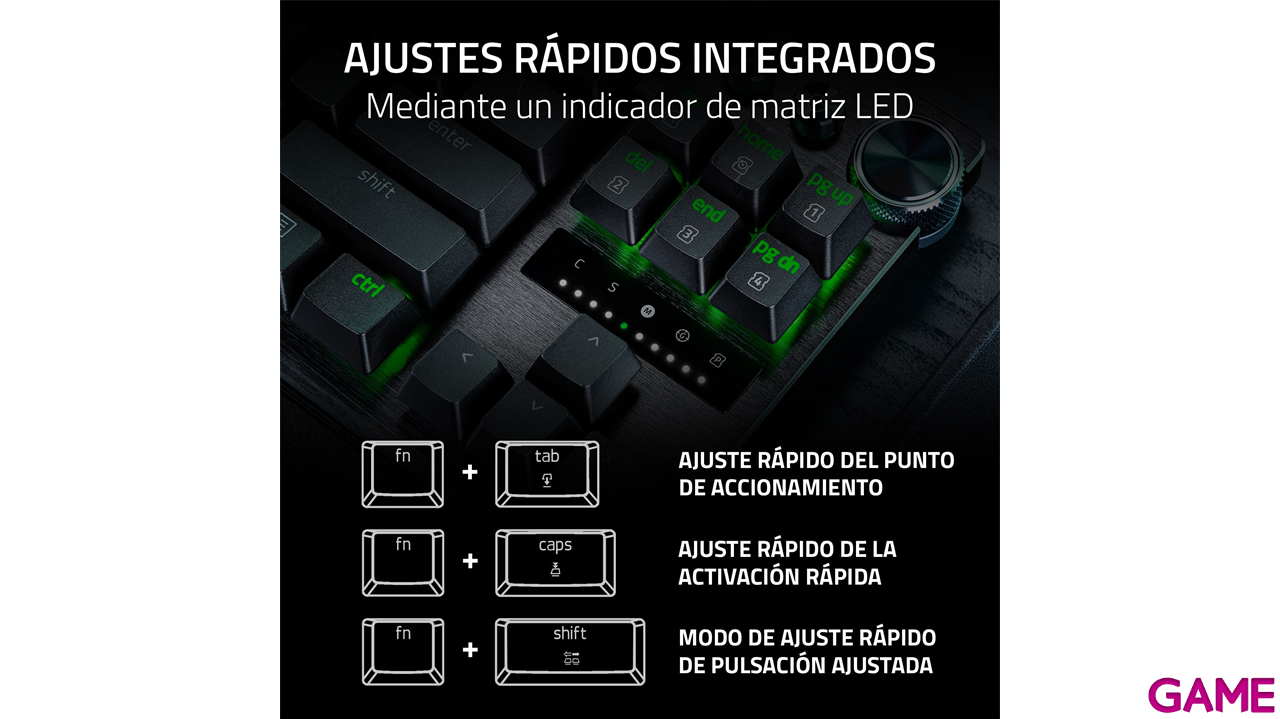Razer Huntsman V3 Pro Tenkeyless 8KHz Negro - US Layout - Teclado Gaming-1