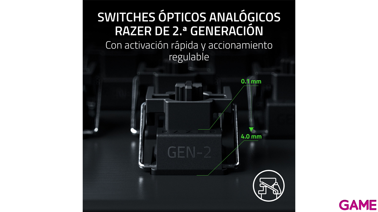 Razer Huntsman V3 Pro Tenkeyless 8KHz Negro - US Layout - Teclado Gaming-7