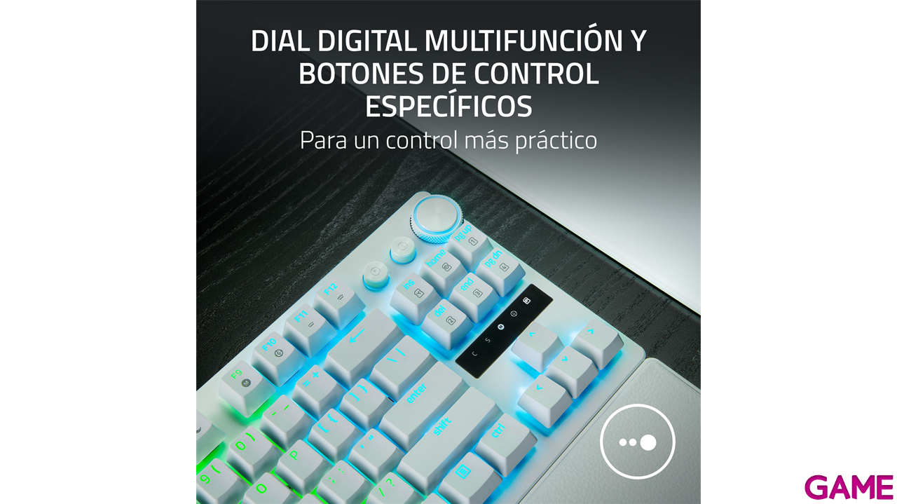 Razer Huntsman V3 Pro Tenkeyless 8KHz Blanco - US Layout - Teclado Gaming-11