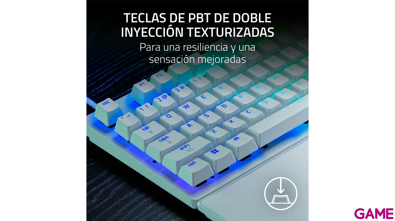 Razer Huntsman V3 Pro Tenkeyless 8KHz Blanco - US Layout - Teclado Gaming-28