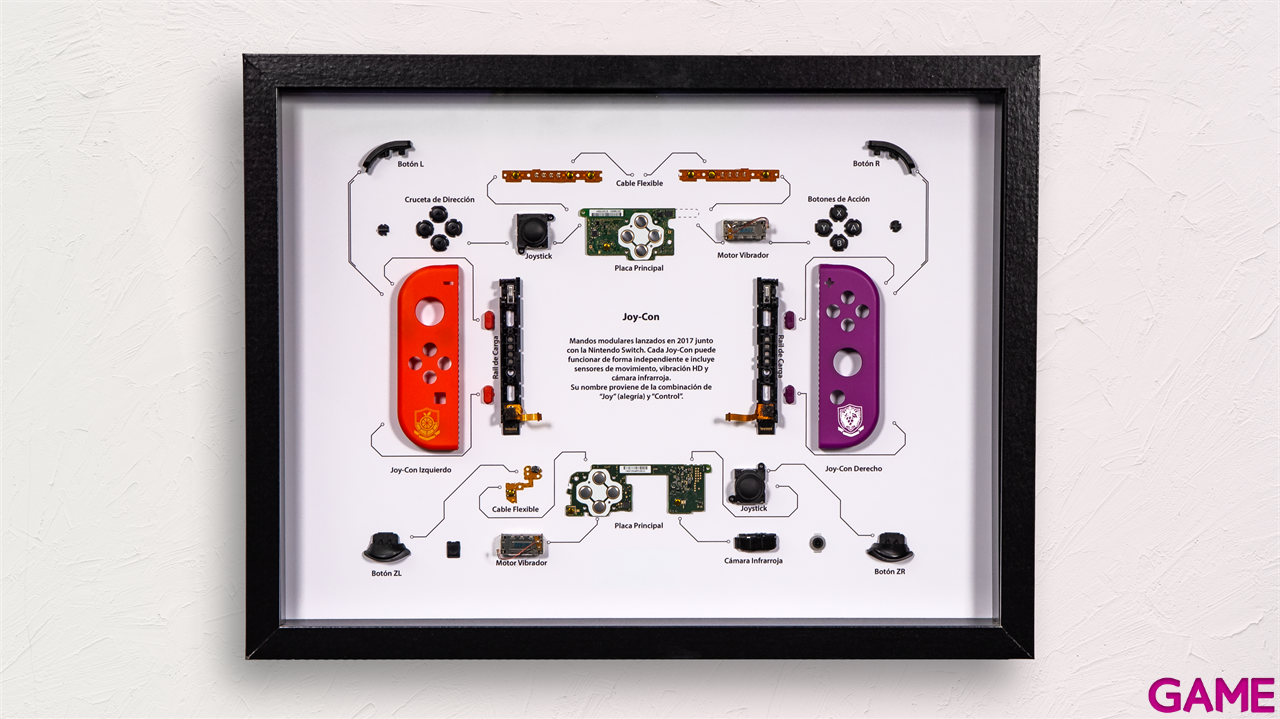 Cuadro Nostalgia GAME NSW Joy-Con 32x42-9