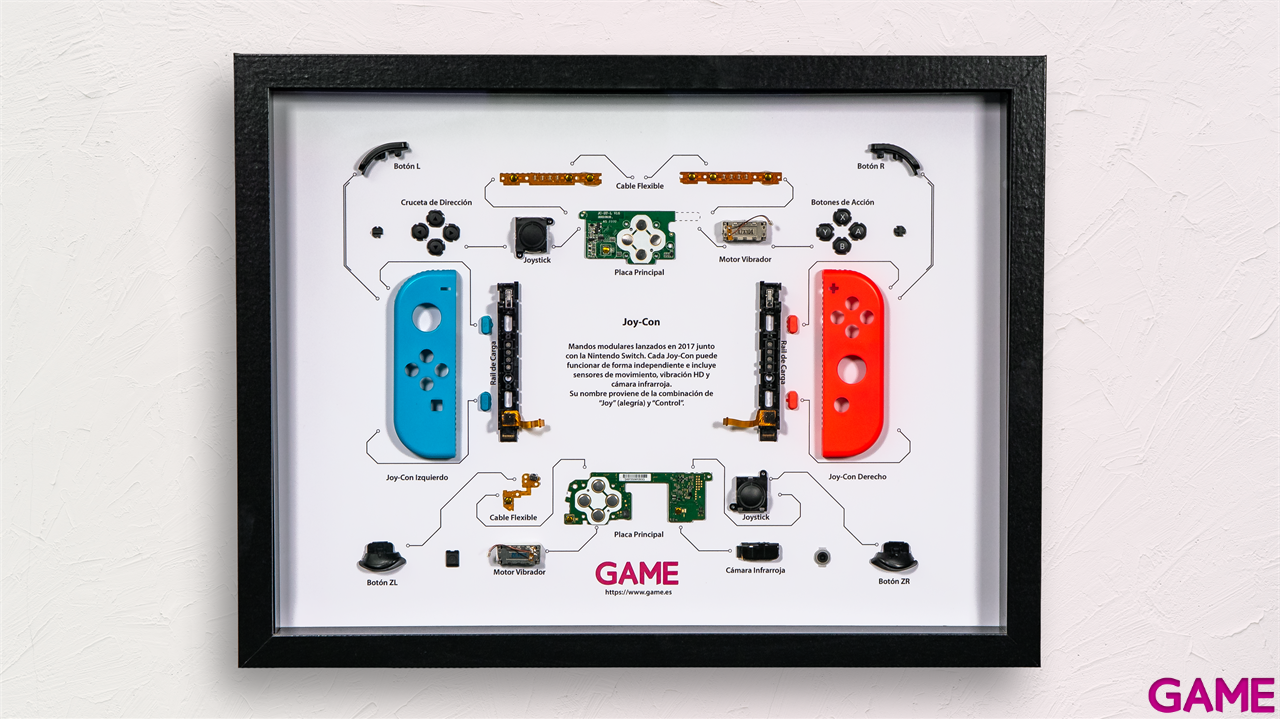 Cuadro Nostalgia GAME NSW Joy-Con 32x42-1