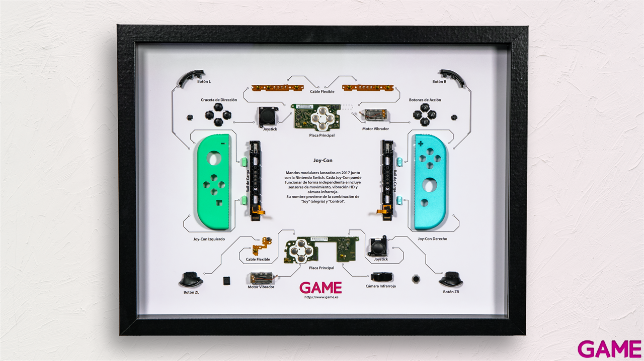 Cuadro Nostalgia GAME NSW Joy-Con 32x42-2
