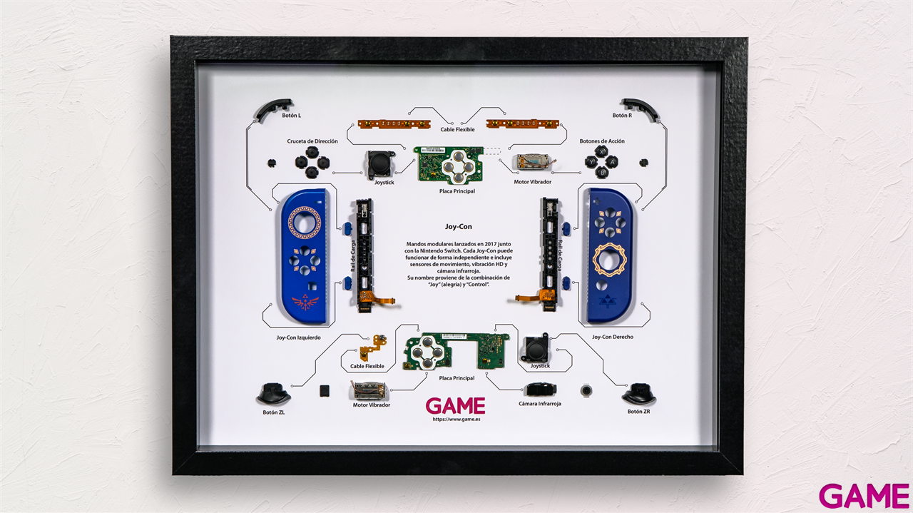 Cuadro Nostalgia GAME NSW Joy-Con 32x42-3
