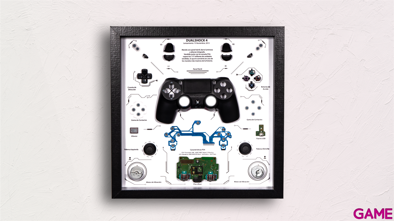 Cuadro Nostalgia GAME PS4 Dual Shock 4 Controller 32x42-0