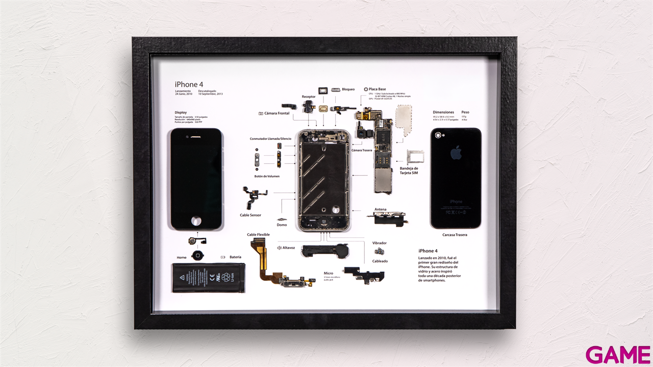 Cuadro Nostalgia GAME Iphone 4 32x42-1