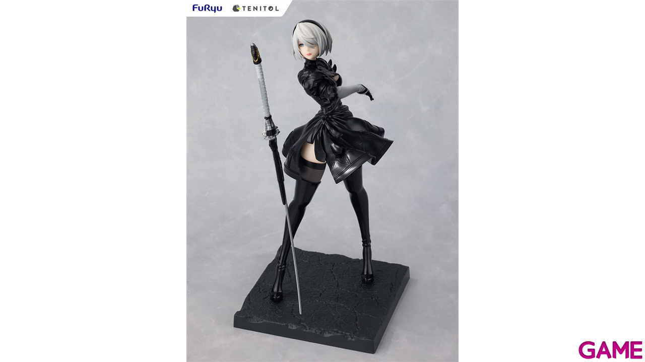 Figura NieR:Automata Tenitol PVC Statue 2B Ver1.1a de 22 cm-3