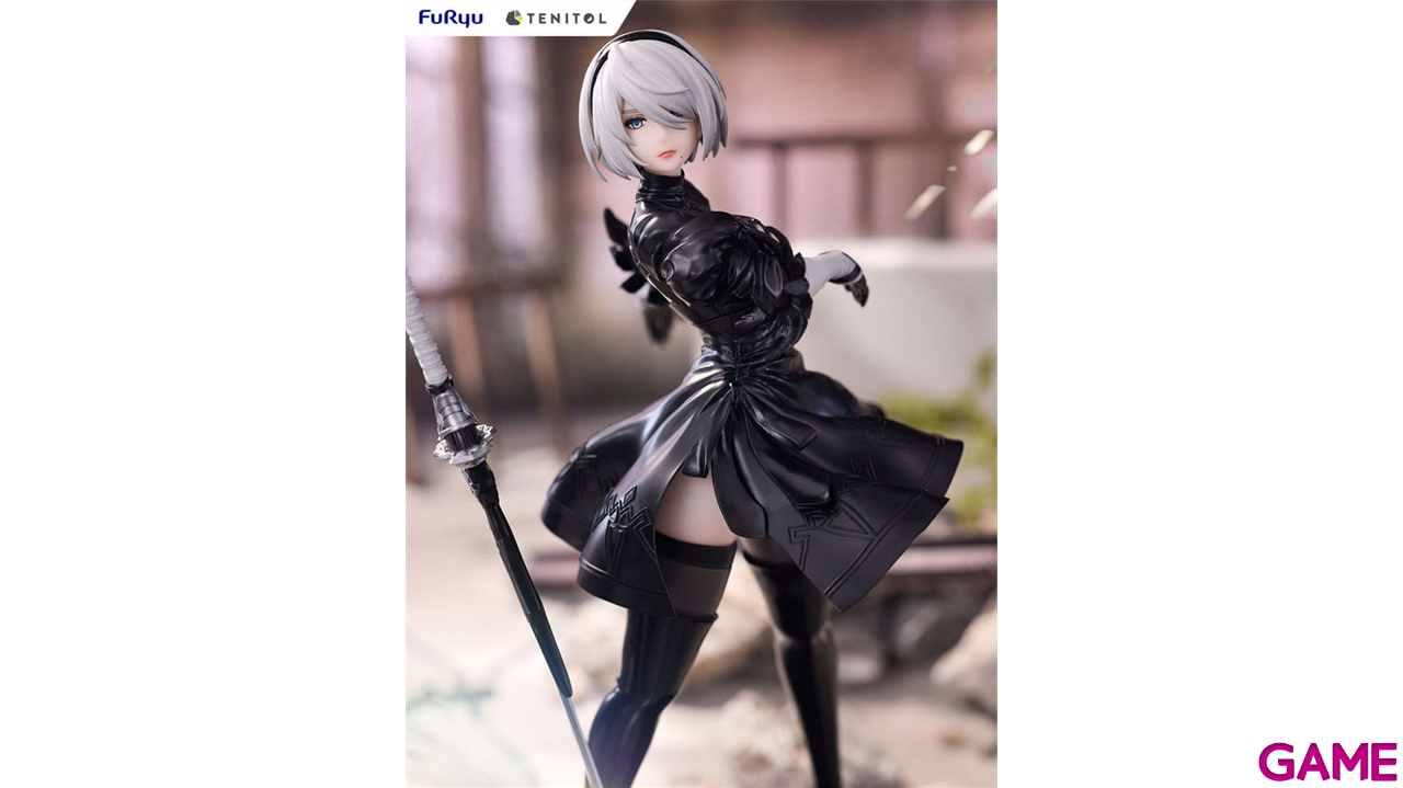 Figura NieR:Automata Tenitol PVC Statue 2B Ver1.1a de 22 cm-1